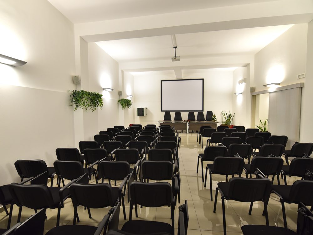La platea della sala congressi
